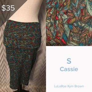 Lularoe Cassie Skirt Feature Print